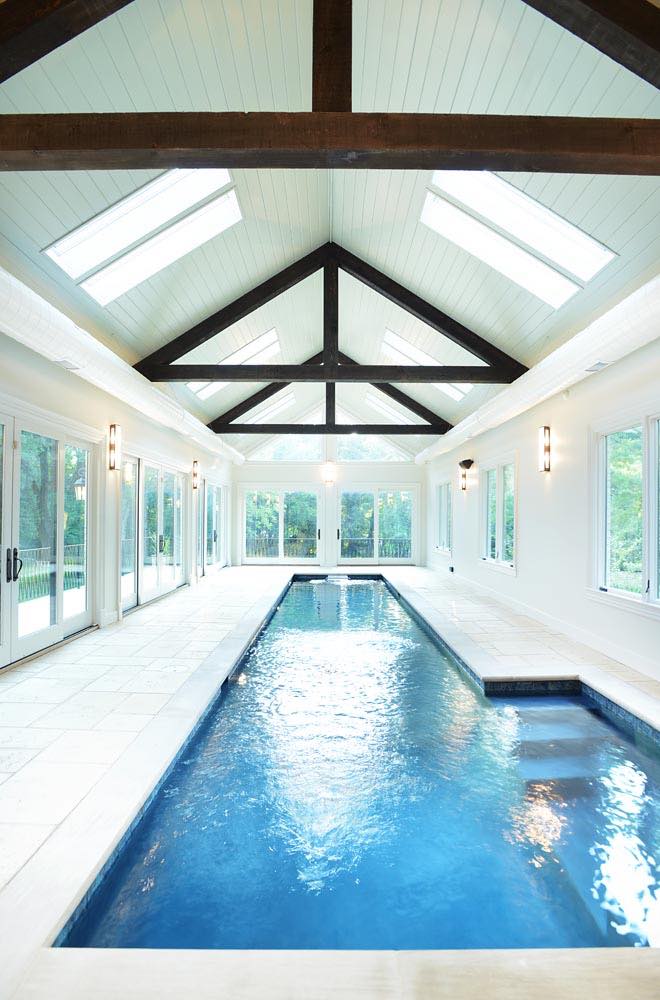 Inererior luxury sustainable pool built by Mossy Ridge Construction 
